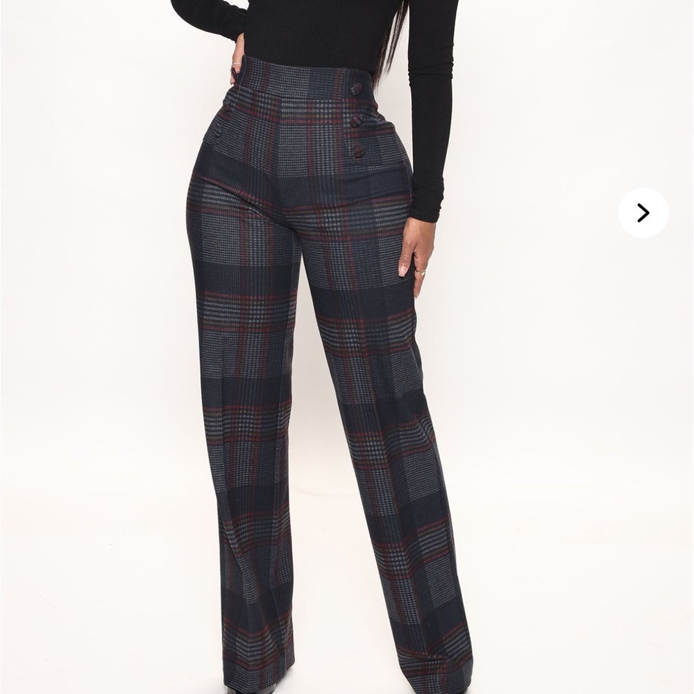 Fashionnova Feeling Preppy Wide Leg Pant 33